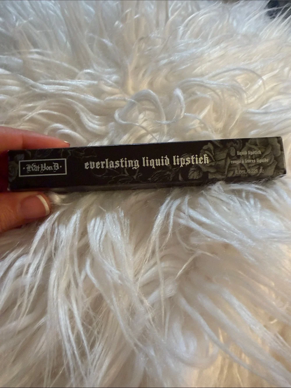 Kat Von D Everlasting Liquid Lipstick - Black Packaging with Silver Accents